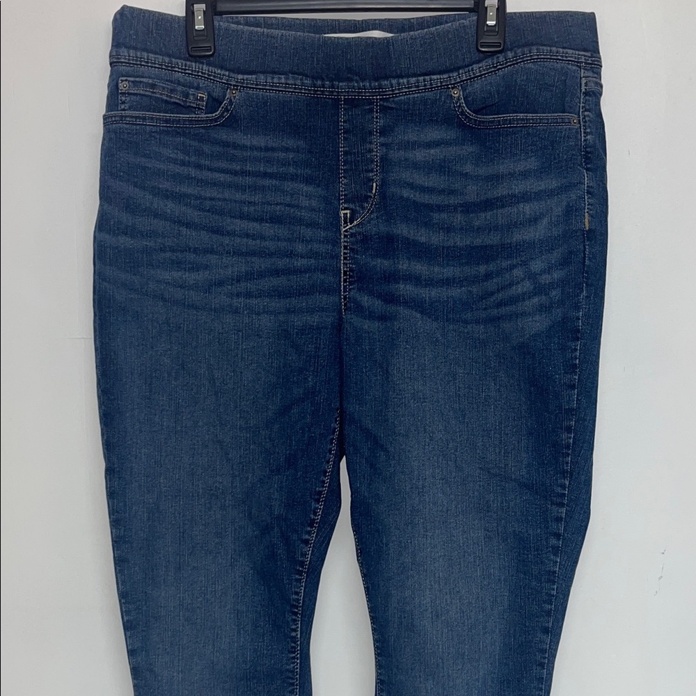 Levi Strauss Sz 18L Totally Shaping Pull-On Skinny Jeans #levis #classic #tall - Picture 3 of 9